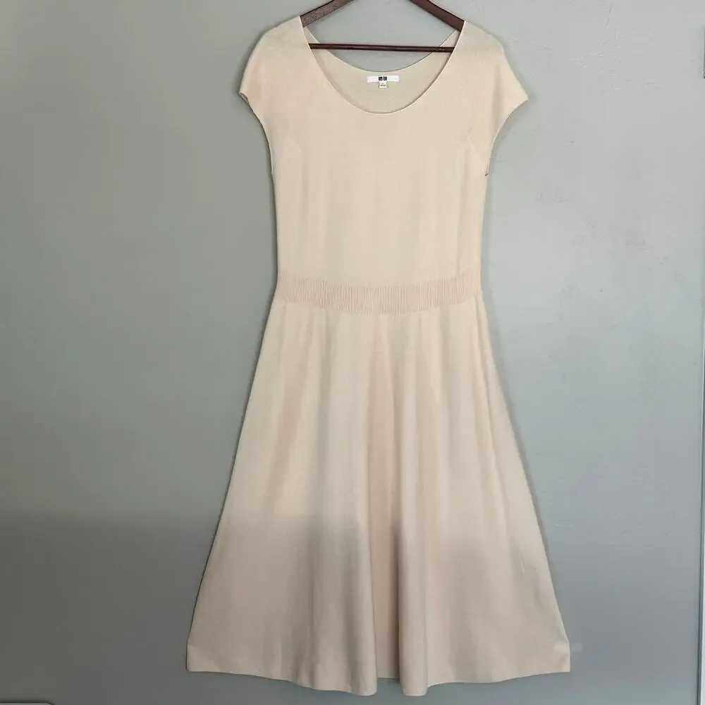 uniqlo cream dress UNIQLO Indonesia | Dresses & Skirts